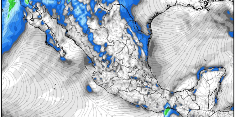 Lunes, con tiempo contrastante: un anticiclón presente mientras una masa de aire frío se aproxima.