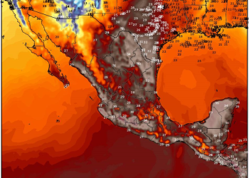 Martes, con temperaturas calurosas en gran parte de México debido a la circulación de un anticiclón.