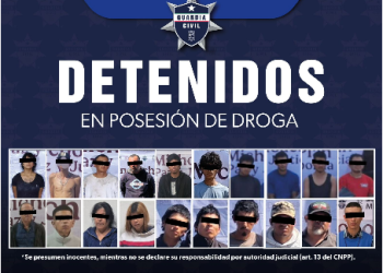 SSP detiene a 20 personas con dosis de droga en la última semana