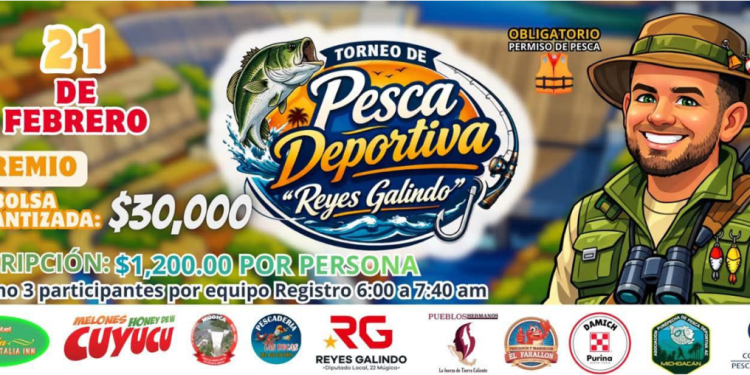 Invitan al Primer Torneo de Pesca Deportiva “Reyes Galindo”