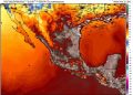 Viernes, dominando el calor con intensidad sobre el territorio mexicano debido a un anticiclón.