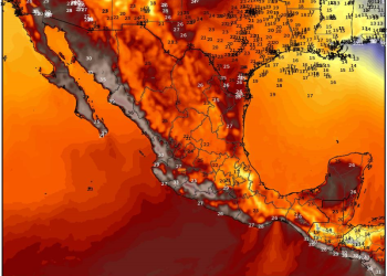 Martes, disminuyendo las lluvias e incrementando el calor en México.