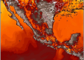 Miércoles, incrementando el calor en gran parte del territorio mexicano.