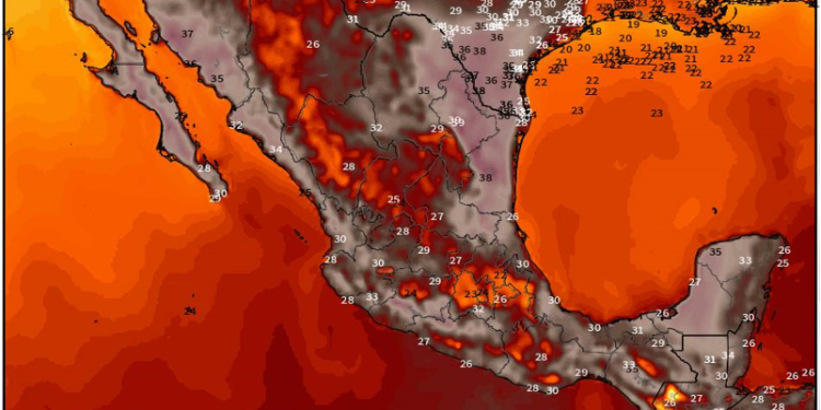 Jueves, con temperaturas calurosas a muy calurosas debido a la presencia de un anticiclón.