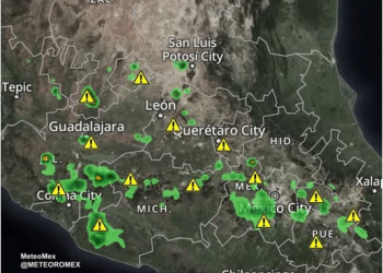 Nuevamente, en el transcurso de la tarde y noche se pronostica el desarrollo de núcleos de tormenta desde #Jalisco hasta el estado de #Puebla.