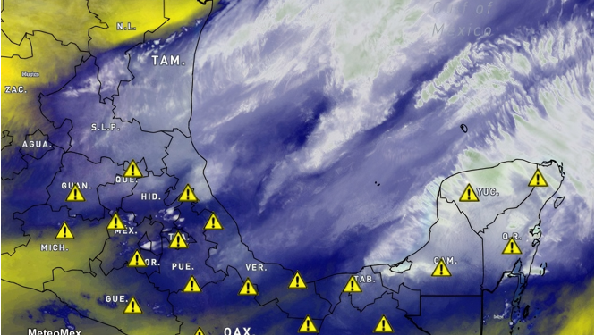 Las lluvias persistirán y tenderán a intensificarse en las próximas horas, por lo que se recomienda a la población extremar precauciones ante el riesgo de inundaciones repentinas.
