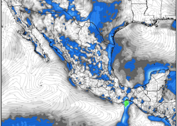 Martes, continuando la inestabilidad atmosférica con lluvias y tormentas dispersas en México.