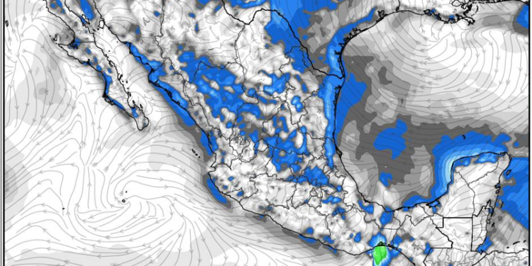 Martes, continuando la inestabilidad atmosférica con lluvias y tormentas dispersas en México.