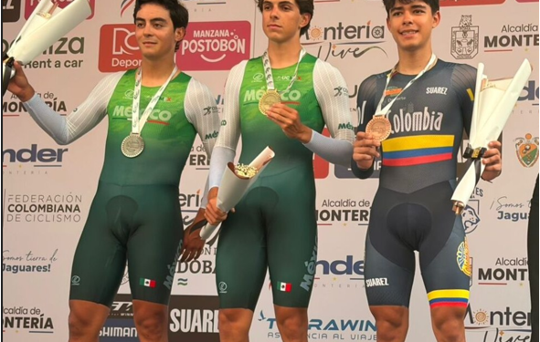 Ciclistas mexicanos con oro y plata en Panamericano en Colombia