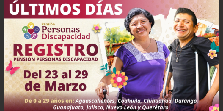 Últimos días de registro para la Pensión para Personas con Discapacidad, concluye el 29 de marzo: Ariadna Montiel