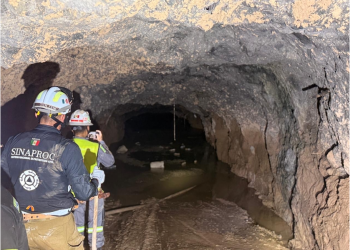 AVANZAN TRABAJOS DE REFORZAMIENTO ESTRUCTURAL EN LA MINA SANTA FE PARA FACILITAR LABORES DE RESCATE