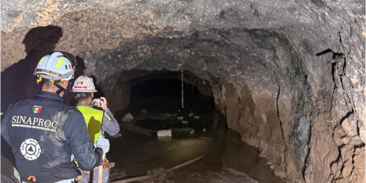 AVANZAN TRABAJOS DE REFORZAMIENTO ESTRUCTURAL EN LA MINA SANTA FE PARA FACILITAR LABORES DE RESCATE