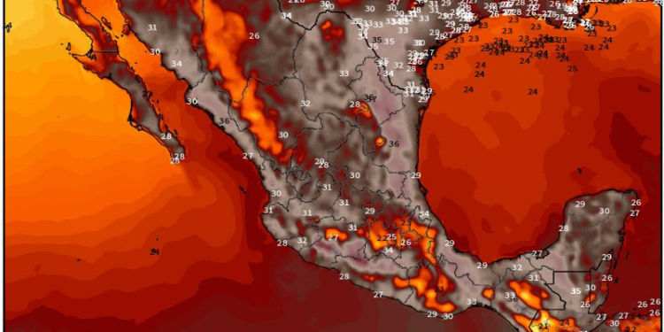 Viernes, con lluvias y tormentas dispersas debido a inestabilidad atmosférica; el calor continuará en México.