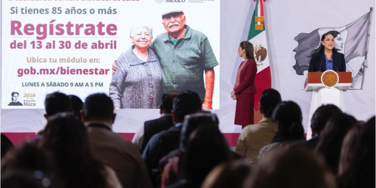 Presidenta anuncia decreto para crear el Servicio Universal de Salud; del 13 al 30 de abril inicia credencialización de personas de 85 años