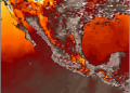 Lunes, incrementando el calor y disminuyendo las lluvias en México.