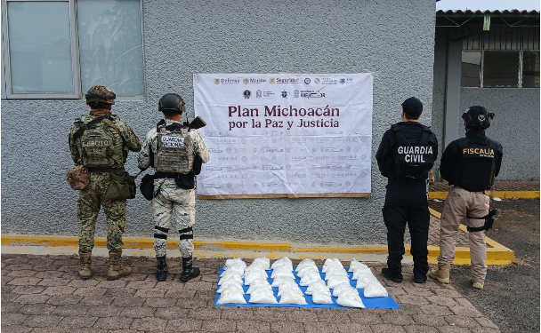 Asegurados 40 kg de metanfetamina en Morelia: SSP