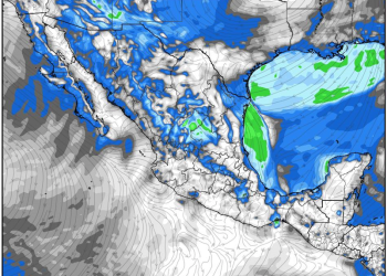 Domingo, intensificándose las lluvias en gran parte de México.
