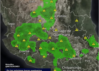 ¡Toma precauciones! En las próximas horas se pronostica el rápido desarrollo de núcleos de tormenta en el occidente, bajío, centro y sur de México.