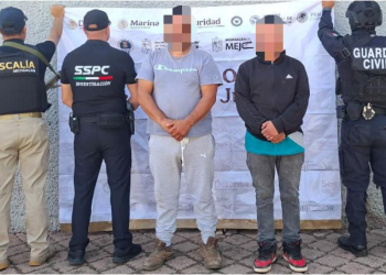 SSP brinda apoyo operativo en cateo en Morelia; aseguran armas, droga y detienen a dos personas