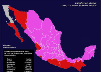 IMPORTANTE: Iniciaremos la semana con temperaturas muy calurosas a extremas debido a una onda de calor en gran parte de México.