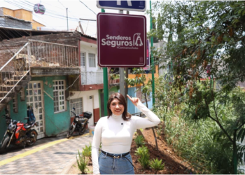 Senderos seguros del teleférico de Uruapan garantizan trayectos más dignos para todas