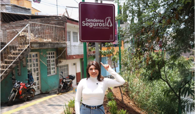 Senderos seguros del teleférico de Uruapan garantizan trayectos más dignos para todas