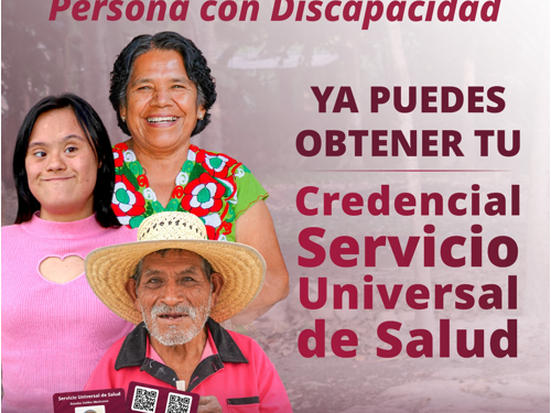 Continúa el registro de Adultos Mayores y Personas con Discapacidad a la credencial del Servicio Universal de Salud en los Módulos de Bienestar