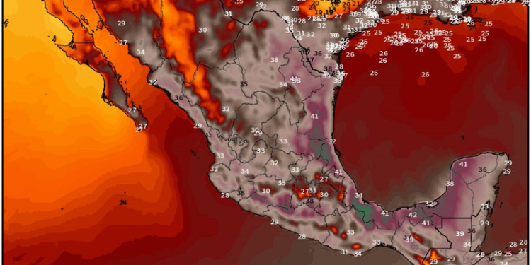 Miércoles: continuaremos con temperaturas muy calurosas a extremas intercalado con lluvias dispersas.