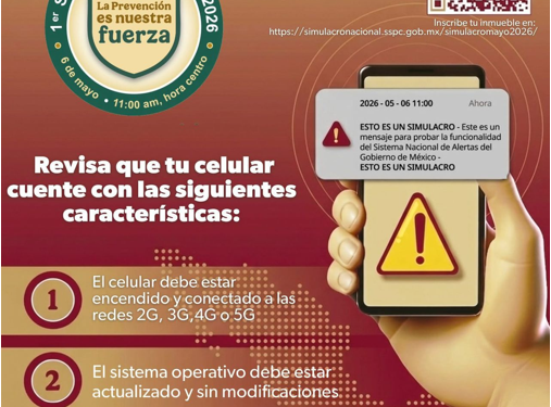 Más de 2 mil 500 inmuebles participarán en Michoacán en el Primer Simulacro Nacional 2026 