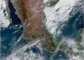 Sábado, con lluvias fuertes a muy fuertes debido a un canal de baja presión en México.