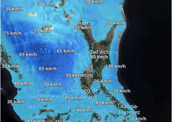 IMPORTANTE: En las próximas horas se intensificará el viento en gran parte de México debido al ingreso de una masa de aire polar.