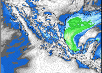 Sábado: lluvias fuertes a muy fuertes y aire polar debido a un sistema frontal en México; continuará el calor.