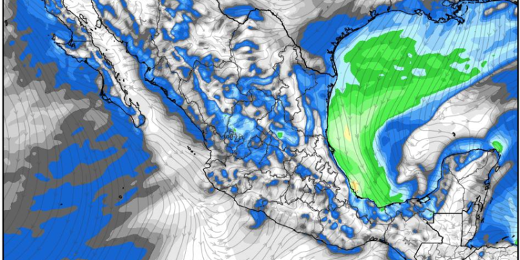 Sábado: lluvias fuertes a muy fuertes y aire polar debido a un sistema frontal en México; continuará el calor.