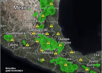 IMPORTANTE: En las próximas horas se pronostica el desarrollo de núcleos de tormenta en el noreste, oriente, centro y sur de México.