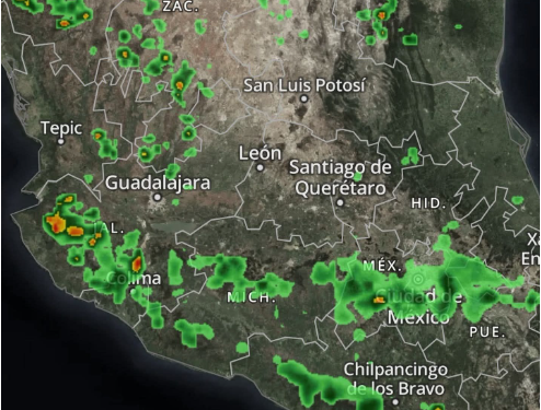 Las recientes imágenes de satélite muestran el desarrollo de núcleos de tormenta, por lo que es necesario tomar precauciones.