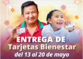 Bienestar realiza del 13 al 20 de mayo, la entrega de tarjetas de la Pensión para Personas con Discapacidad   
