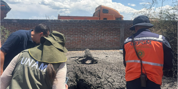 Fenómeno en Ixtlán no es un volcán activo; autoridades de PC mantienen vigilancia