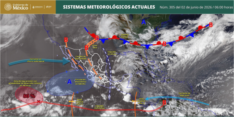 ¡Buenos días! Conoce los sistemas meteorológicos presentes este martes en nuestro país: