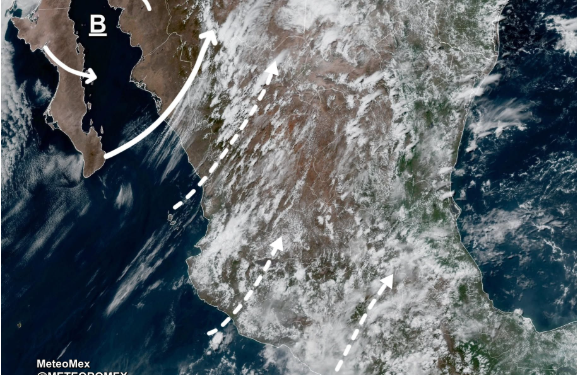 IMPORTANTE: La circulación de una baja presión en altura provocará lluvias fuertes a muy fuertes en gran parte de México.