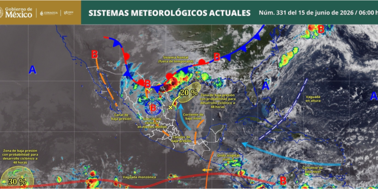 Buenos días. Te compartimos el pronóstico meteorológico para este día, con información de @conagua_clima.