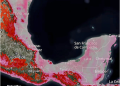 Transcurre el primer día del #PeriodoCaluroso y así se observa el calor en el litoral del Golfo de México.