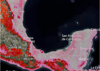 Transcurre el primer día del #PeriodoCaluroso y así se observa el calor en el litoral del Golfo de México.