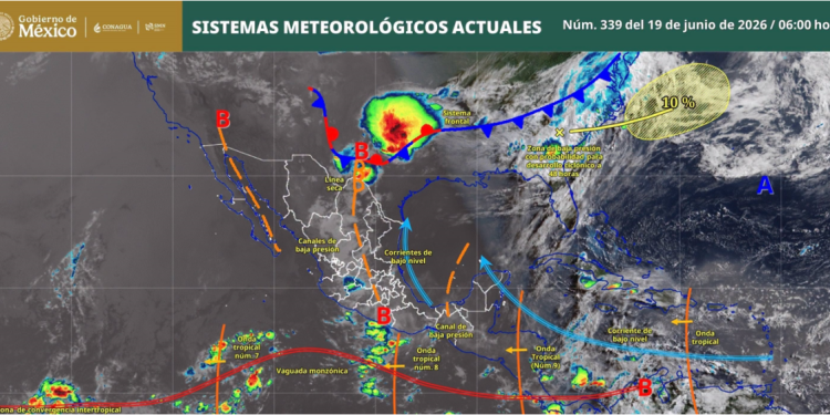 Buenos días. Te compartimos el pronóstico meteorológico para este día, con información de @conagua_clima.