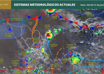 Buenos días. Te compartimos el pronóstico meteorológico para este día, con información de @conagua_clima.