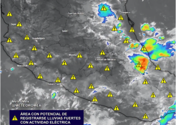 Atentos: En el transcurso de esta tarde y noche se pronostican lluvias fuertes en el litoral del Pacífico y Golfo de México.