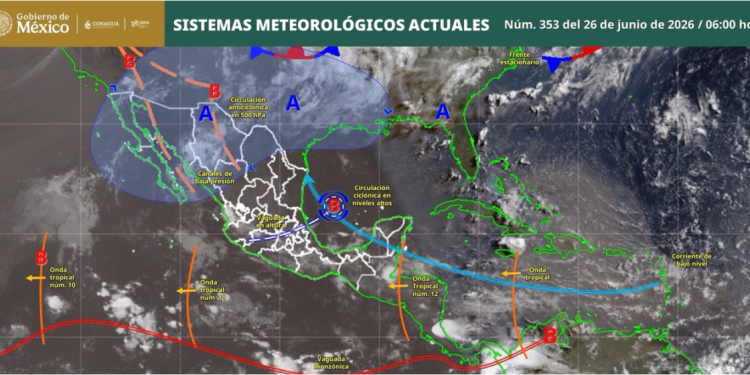 Buenos días! Conoce los sistemas meteorológicos que estarán presentes durante el día de hoy y protégete.