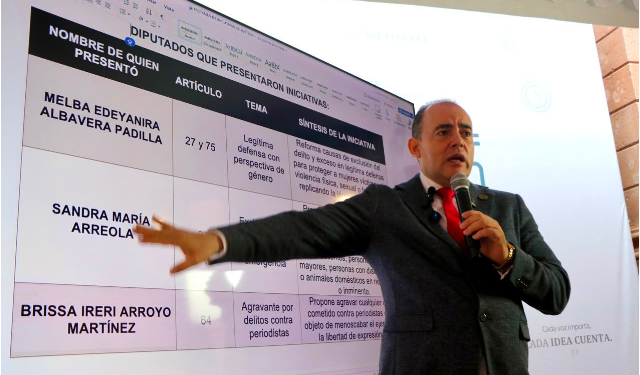 Baltazar Gaona destaca aprobación de reforma que establece penas de hasta cinco años de prisión para deudores alimentarios