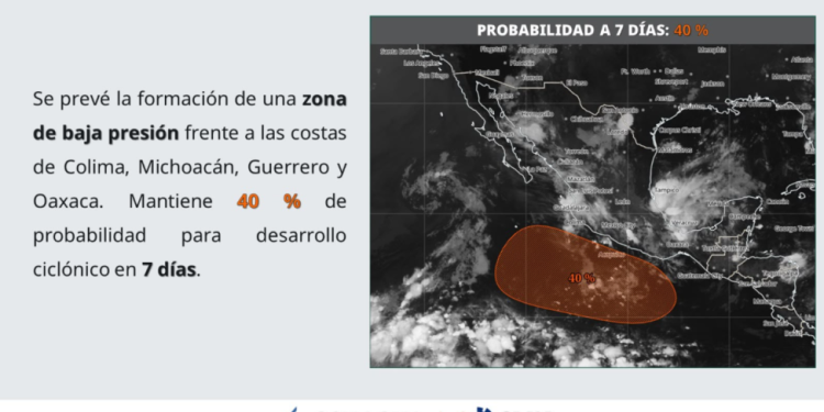Conagua Michoacán mantiene atención en la costa michoacana ante posible canal de baja presión