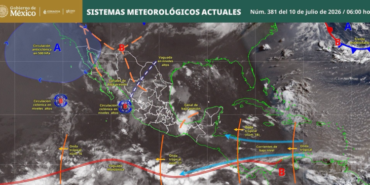 ¡Buenas días!  Infórmate sobre los sistemas meteorológicos presentes en el país y sus efectos previstos para el día de hoy: