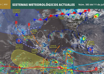 ¡Buenos días! infórmate sobre los sistemas meteorológicos presentes este sábado en México, y mantente informado sobre sus efectos:￼